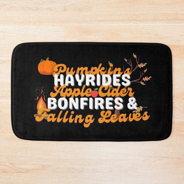 Item preview, Pumpkins Hayrides Apple Cider Bonfires and Falling Leaves designed and sold by Ahmer Qureshi.