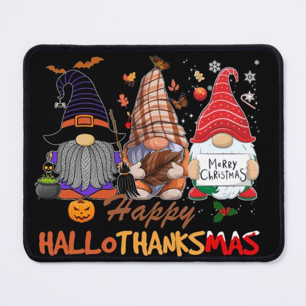 Item preview, Happy hallothanksmas gnomes, gnome lovers, Halloween gnomes, thanksgiving gnomes, Christmas gnomes- Hallothanksmas designed and sold by Designs Of all kinds.
