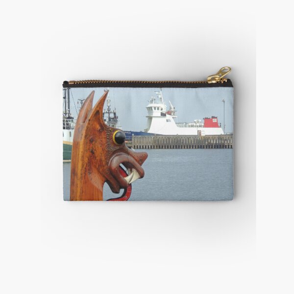Item preview, 'Dim Riv', replica Viking boat in Lerwick harbour, Shetland designed and sold by Richard Ion.