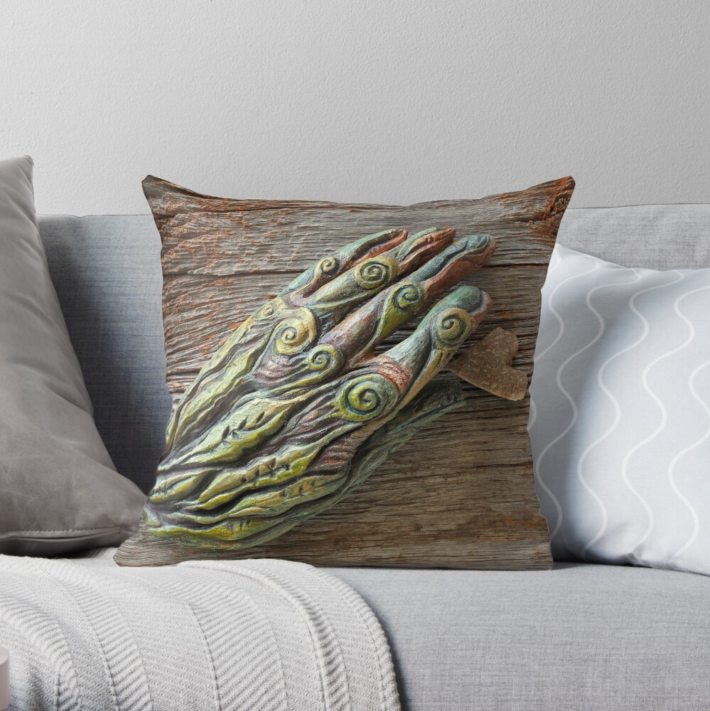 Recieving Throw Pillow