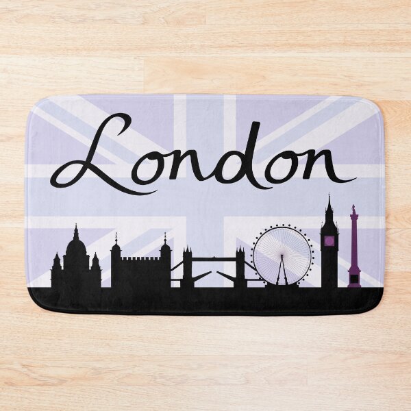 Item preview, London Script on Union Jack Sky & Sites Purple designed and sold by NataliePaskell.