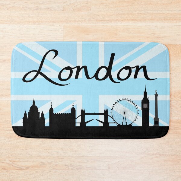 Item preview, London Script on Union Jack Sky & Sites designed and sold by NataliePaskell.