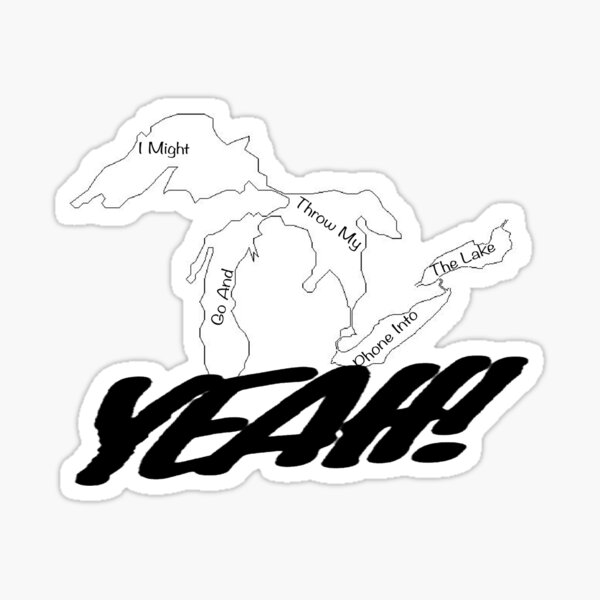 "100 Gecs Throw My Phone Into a Lake" Sticker for Sale by infinitestairs Redbubble