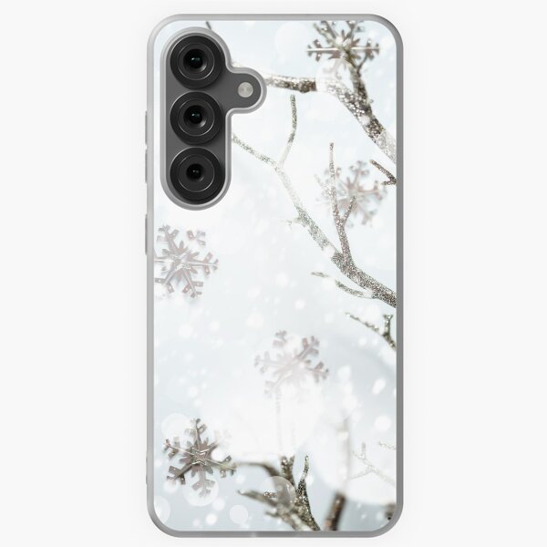 Item preview, Christmas border, silver branch and metallic snowflakes  designed and sold by dariazu.