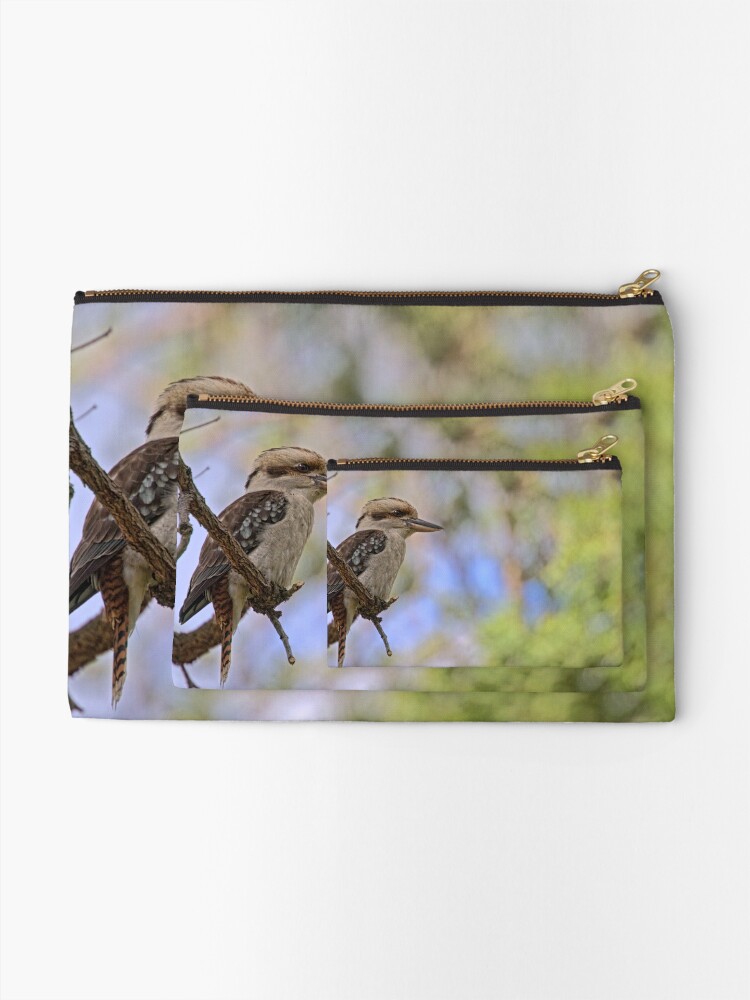 Alternate view of Kookaburra Watching Zipper Pouch