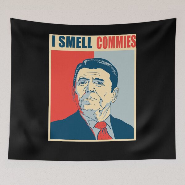 Item preview, I Smell Commies Funny Political Ronald Reagan Meme designed and sold by Kribis.