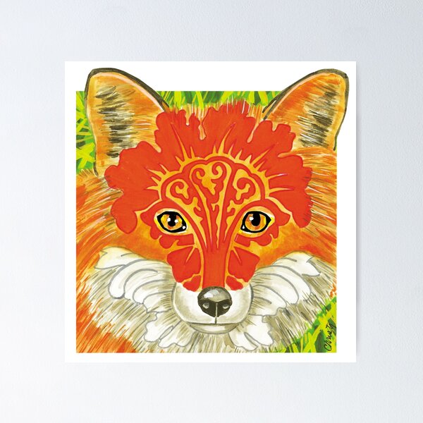 Item preview, The Sly Fox designed and sold by TheArtBarCafe.