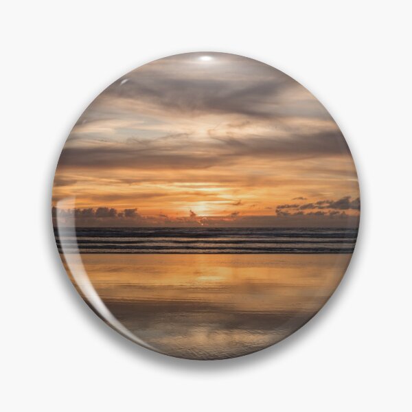 Item preview, Moody sunset reflections on Westward Ho beach designed and sold by twymanphoto.