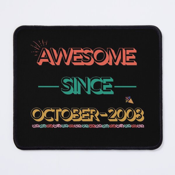 Item preview, Awesome Since October 2008 - 13th anniversary perfect Birthday Gift for 13 Years Old boys and girls designed and sold by Artwork-Station.
