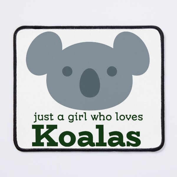 Item preview, Just a girl who loves koalas - face designed and sold by Good-tees.