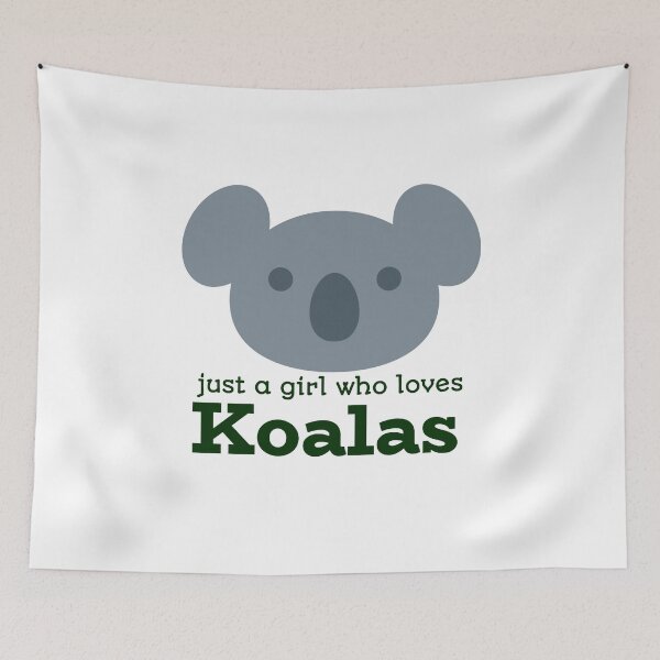 Item preview, Just a girl who loves koalas - face designed and sold by Good-tees.