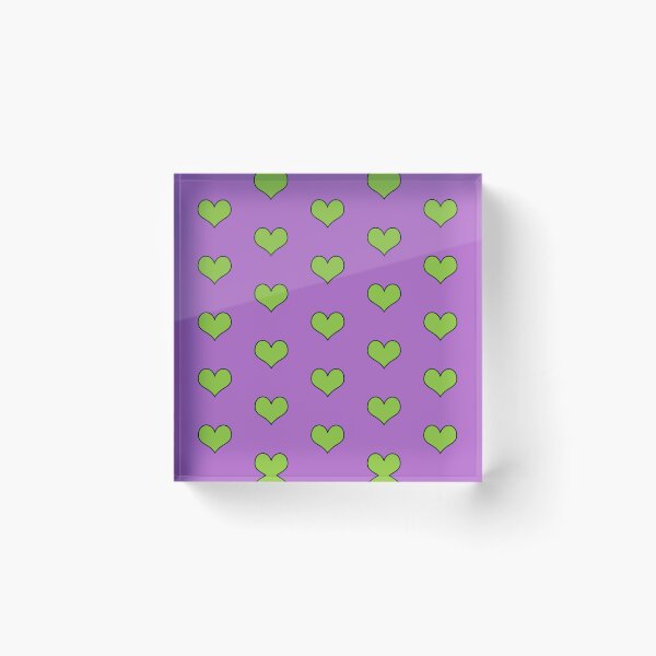Item preview, Lilac and Green Hearts Pattern designed and sold by Emllea.