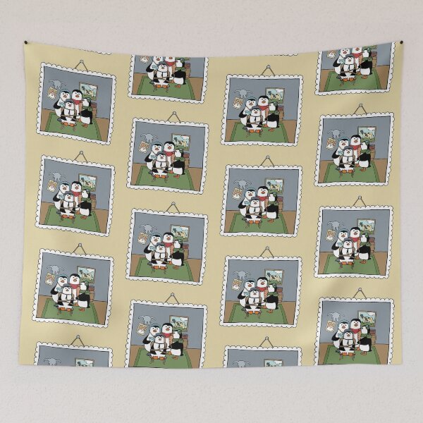 Item preview, Penguins Take An Old Fashioned Family Portrait designed and sold by Otter-Grotto.