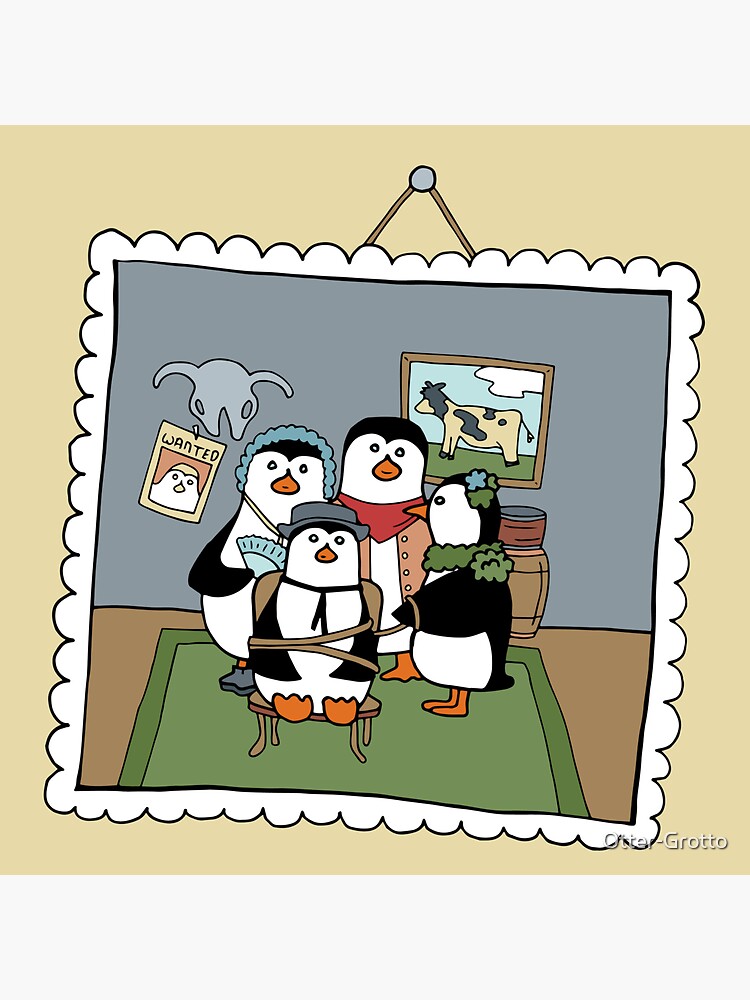 Penguins Take An Old Fashioned Family Portrait by Otter-Grotto