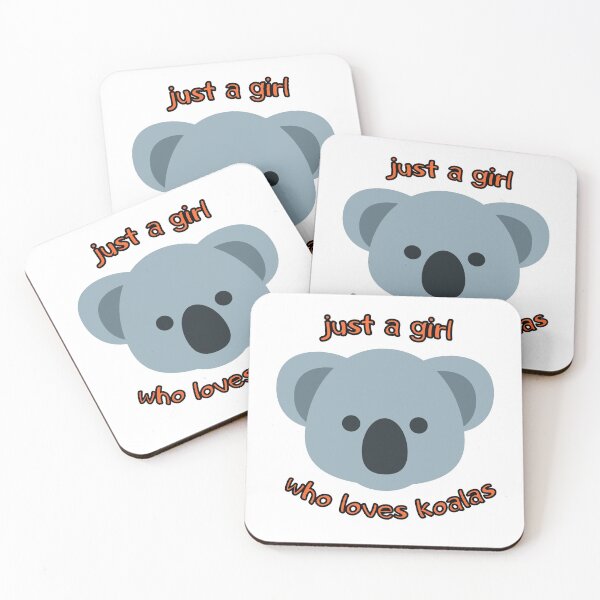 Item preview, Just a girl who loves koalas - orange designed and sold by Good-tees.