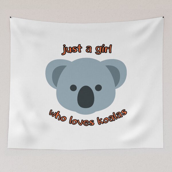 Item preview, Just a girl who loves koalas - orange designed and sold by Good-tees.