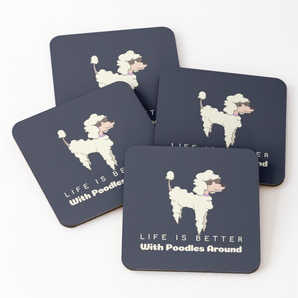 Item preview, Life Is Better With Poodles Around | Cute Poodles Design  designed and sold by ExpertSayeed.