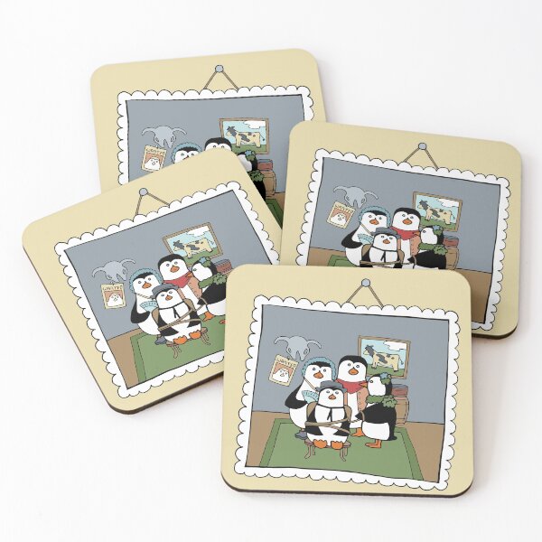 Item preview, Penguins Take An Old Fashioned Family Portrait designed and sold by Otter-Grotto.