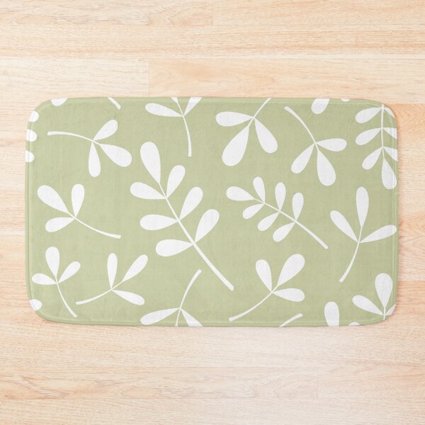 Item preview, Assorted Leaf Silhouettes White on Lime designed and sold by NataliePaskell.