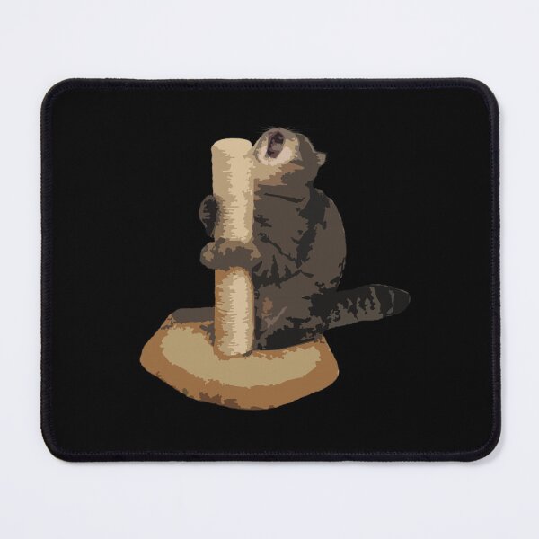 Item preview, Screaming Cat on a Scratchpost Meme - V.2 - Cat Only designed and sold by dbatista.