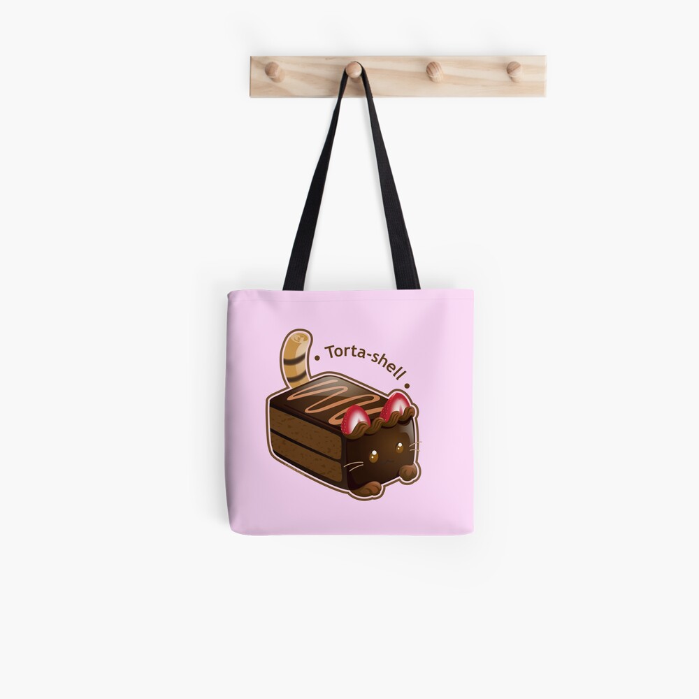 Purrista Pawfee: Cute Chocolate Cake Cat Tote Bag