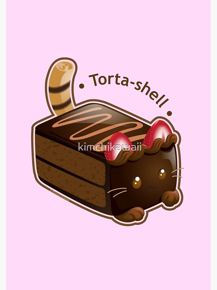 Purrista Pawfee: Cute Chocolate Cake Cat by kimchikawaii
