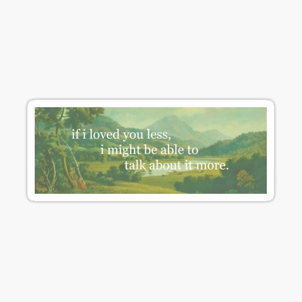 Item preview, "if i loved you less..." landscape designed and sold by rosegardenart.