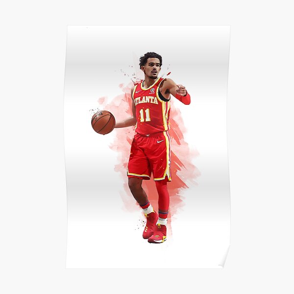 Trae Young Atlanta Hawks Basketball Poster Man Cave Sports 