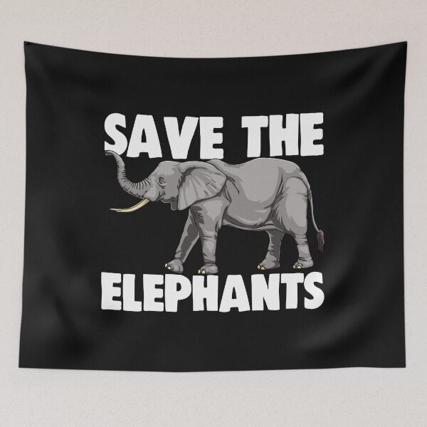 Item preview, Save The Elephants designed and sold by Bendthetrend.