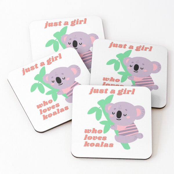 Item preview, Just a girl who loves koalas - eucalyptus designed and sold by Good-tees.