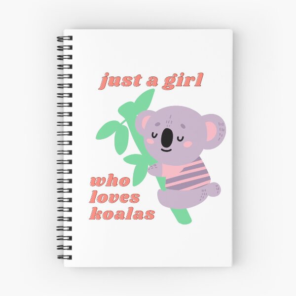 Item preview, Just a girl who loves koalas - eucalyptus designed and sold by Good-tees.