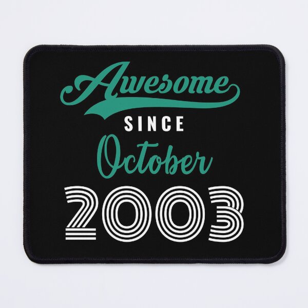 Item preview, Awesome Since October 2003 - 18th anniversary perfect Birthday Gift for 18 Years Old boys and girls designed and sold by Artwork-Station.