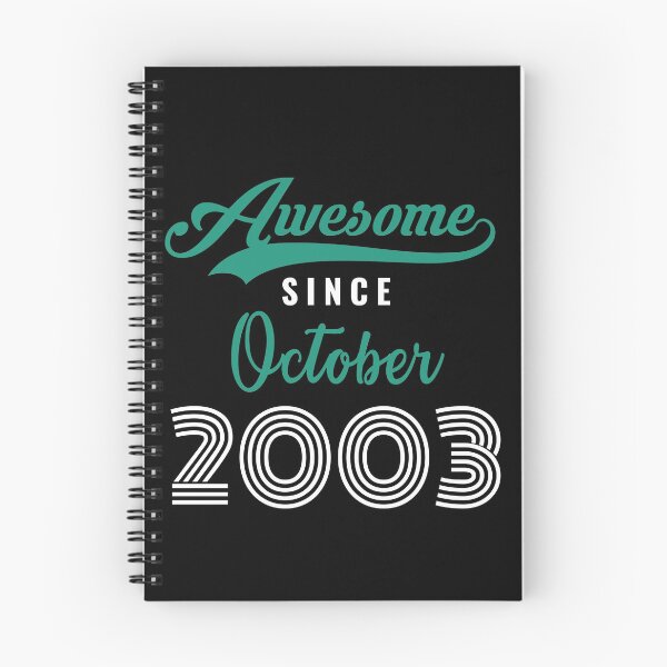 Item preview, Awesome Since October 2003 - 18th anniversary perfect Birthday Gift for 18 Years Old boys and girls designed and sold by Artwork-Station.