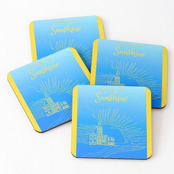 Item preview, Weaving a New Sunshine Yellow on Blue designed and sold by Melanie Stevens.