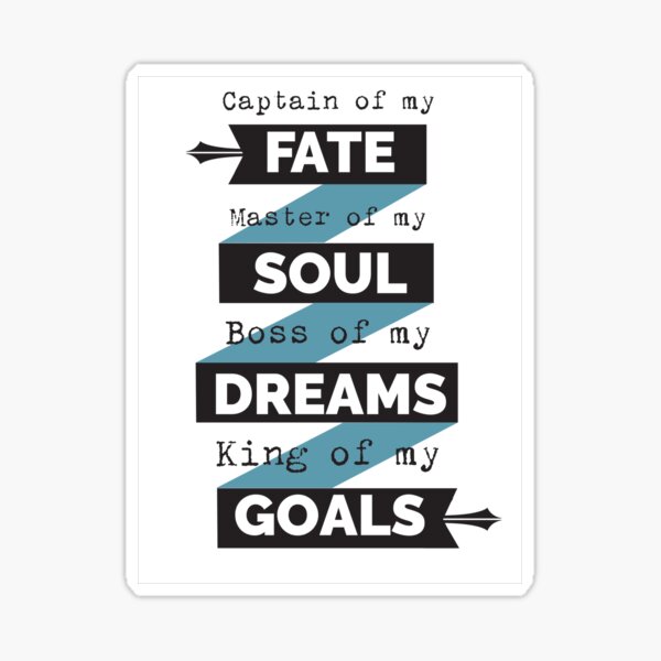 Captain Of My Fate! Sticker