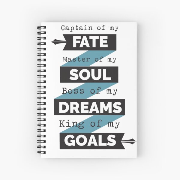 Captain Of My Fate! Spiral Notebook