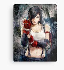 Tifa Lockhart FF7 Portrait Metal Print