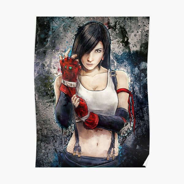 Tifa Lockhart FF7 Portrait Poster