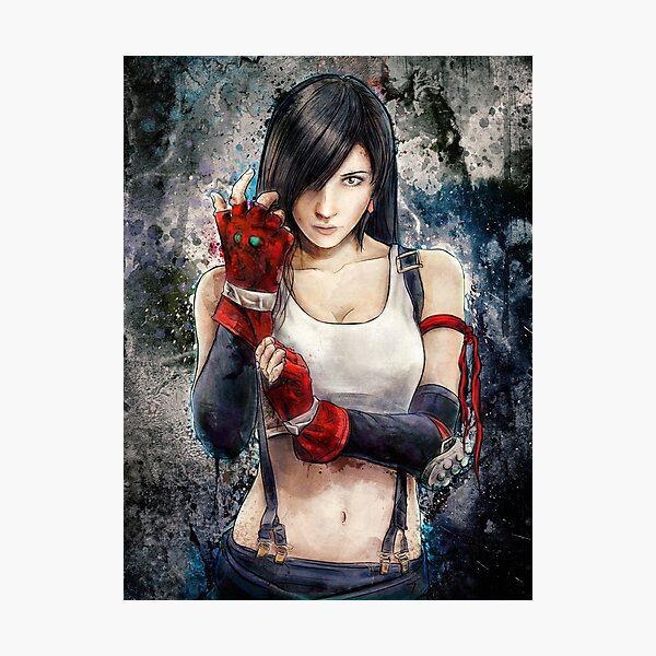 Tifa Lockhart FF7 Portrait Photographic Print