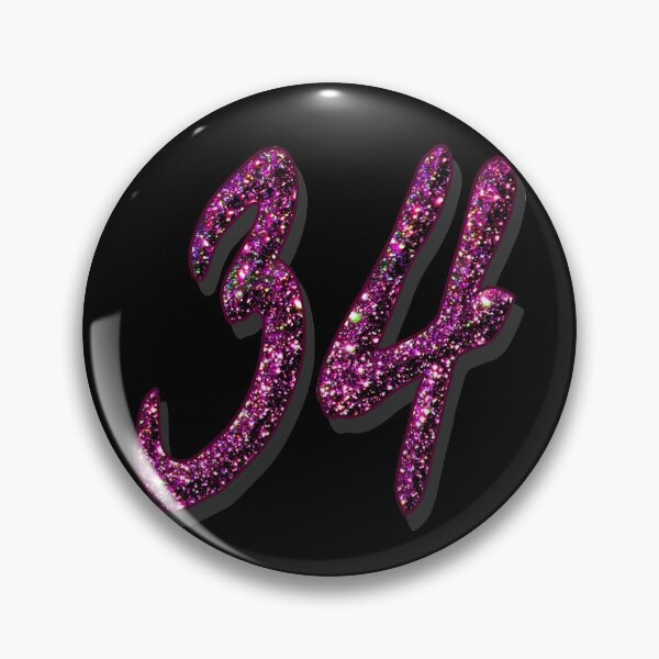 Item preview, 34th birthday anniversary - numbers designed and sold by GlamourChick.