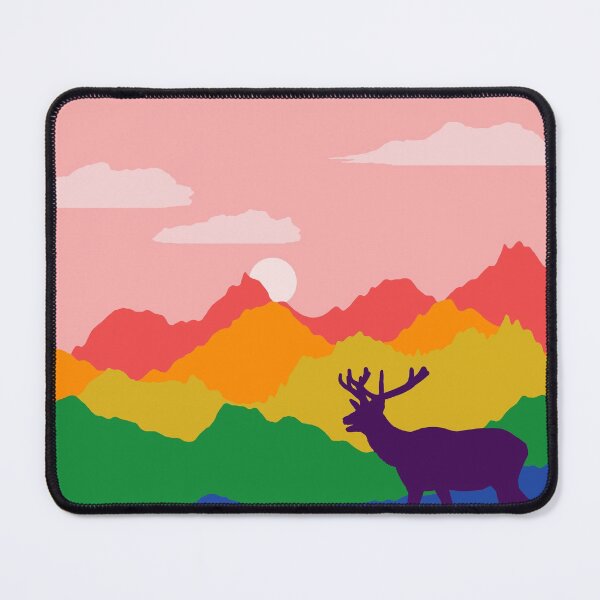 Item preview, Rainbow Elk Landscape designed and sold by FrostedDesigns.