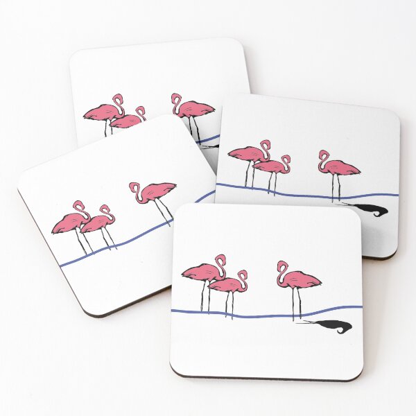 Item preview, Flamingos designed and sold by Janinevsart.