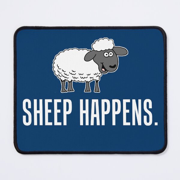 Item preview, Sheep Happens Cartoon Sheep designed and sold by jaycartoonist.