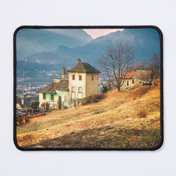 Old house in the Italian countryside by the Alps Mouse Pad