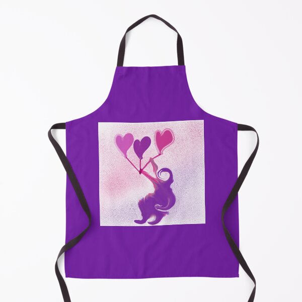 Item preview, Cute purple bear with heart balloons designed and sold by headtrackerart.