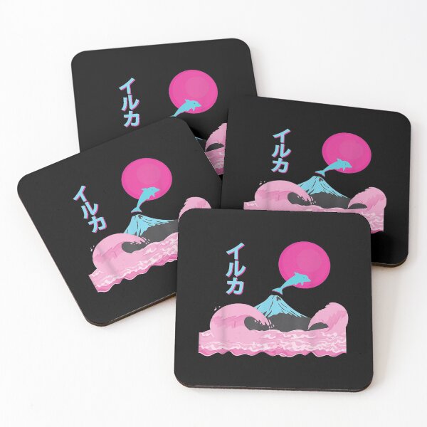 Item preview,  Retro 80s Otaku Sunset Dolphin Gift designed and sold by angelata.