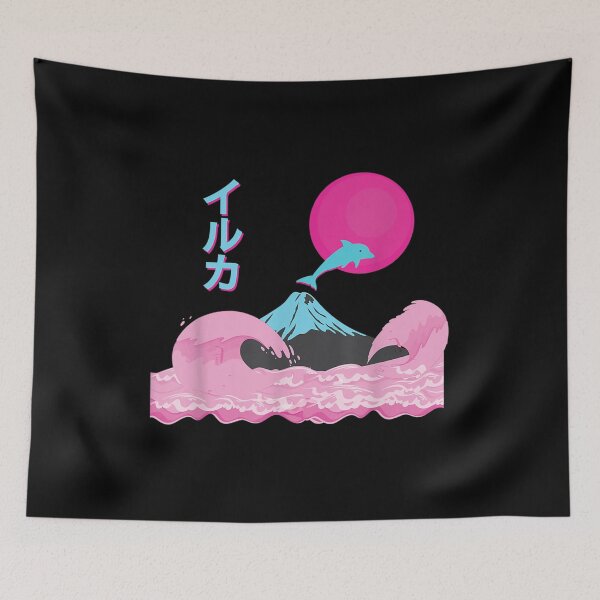 Item preview,  Retro 80s Otaku Sunset Dolphin Gift designed and sold by angelata.