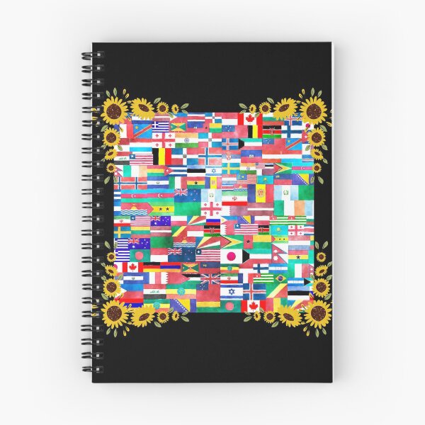 Item preview, Hispanic Heritage Month Latino Countries Flags Sunflower - Circle Flower designed and sold by nakavt.