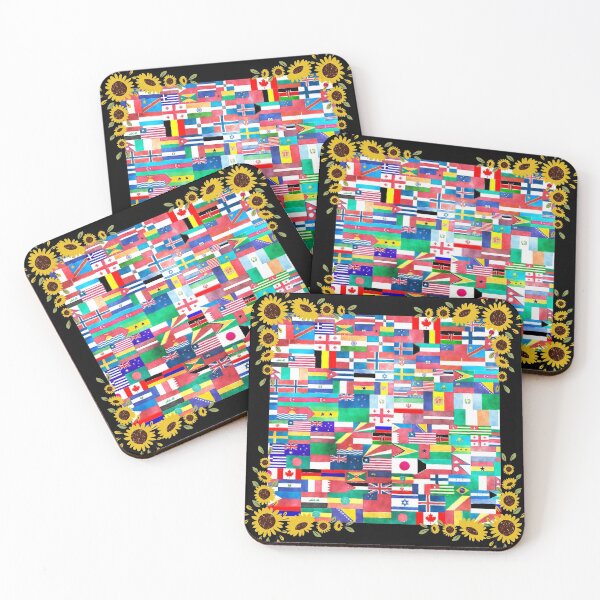 Item preview, Hispanic Heritage Month Latino Countries Flags Sunflower - Circle Flower designed and sold by nakavt.