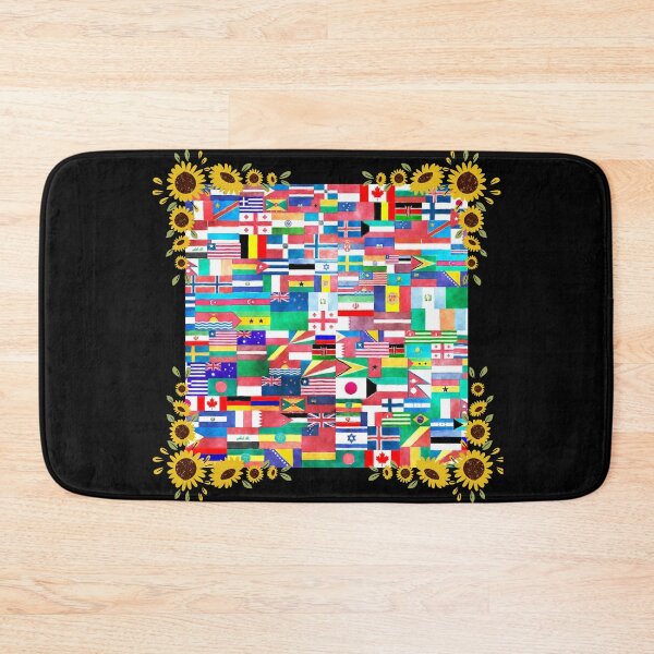Item preview, Hispanic Heritage Month Latino Countries Flags Sunflower - Circle Flower designed and sold by nakavt.